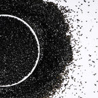 Kasvan Sanding Sugar Sprinkles - Edible Sugar Crystals, Baking Cake Decorations, Ice Cream Toppings cupcake Decorating, Wedding Party Chirstmas Supplies, 85g/3.2oz (Black)