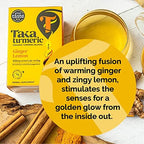 Taka Turmeric Tea, Organic Ginger Lemon (1 x Carton (15 tea bags))