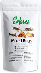 Erbies Edible Bug Mixed Trail Mix, 15g Bag, Seasoned and Crunchy Insects, Crickets, Grasshoppers, Silkworm Pupae, and Sago Worms, Protein Packed Unique Snacks, Fun Snacks Gift Idea, 1-Pack