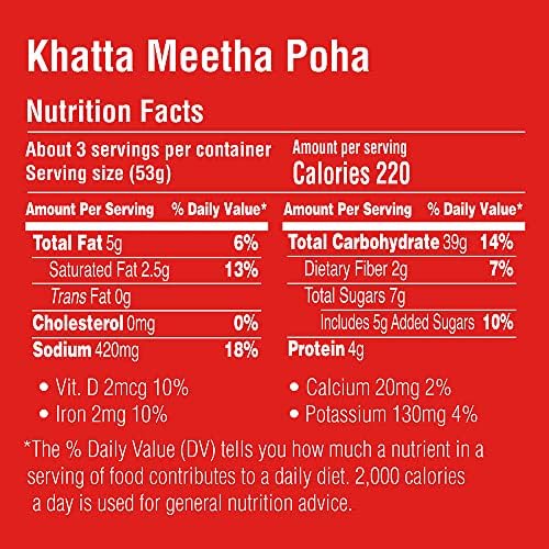 MTR 3 Min Breakfast Khatta Meetha Poha Cup, 80g