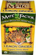 THE MATE FACTOR Lemon Ginger, 20 Count