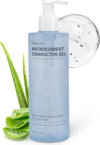 10oz Microcurrent Conductive Gel – Hydrating Gel with Hyaluronic Acid & Aloe Vera – Fragrance-Free, Paraben-Free, Non-Irritating – Safe for All Skin Types