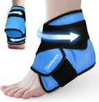Comfpack Heel Ice Pack Wrap for Plantar Fasciitis Relief, Ankle Ice Pack Wrap for Swelling, FSA Eligible, Ice Pack for Injures Reusable, Gel Cold Pack for Achilles Tendonitis, Ankle Sprain, Heel Pain