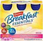 Carnation Breakfast Essentials Ready to Drink, Strawberry, 8 Fluid Ounce (Pack of 24)