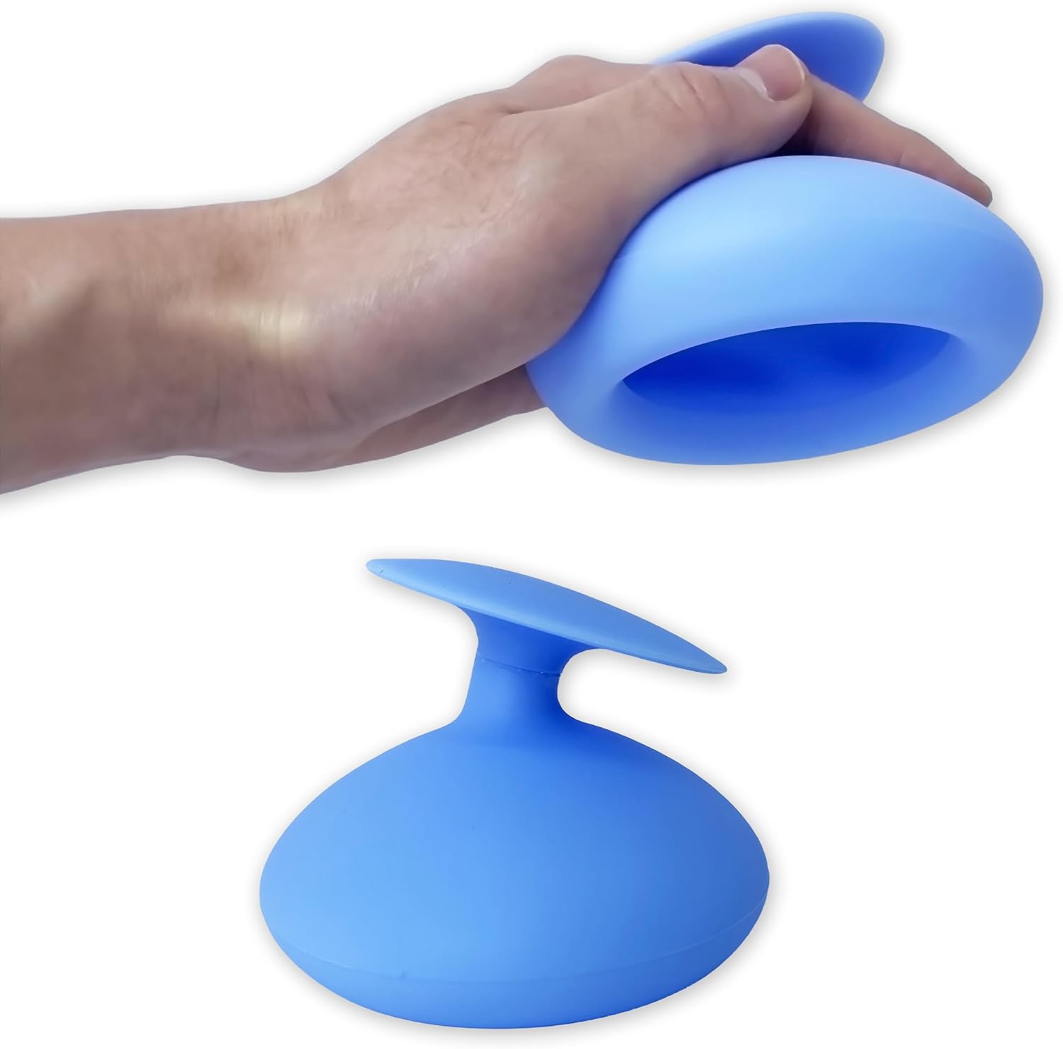 SADIKALO Mucus Removal Device - Chest Percussion Cup Portable Silicone Flutter Phlegm Remover for Adults