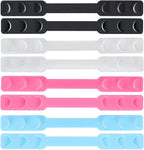 Ear Savers for Masks - Mask Holders to Protect Ears, Mask Straps for Back of Head, Face Mask Extender Strap, Mask Hooks Behind Head (8pcs, Multicolor)