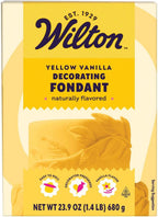 Wilton Decorator Preferred Vanilla Fondant, Soft, Ready-to-Use Fondant Icing for Cake Decorating, Flowers & Edible Accents. 23.9 oz, Yellow