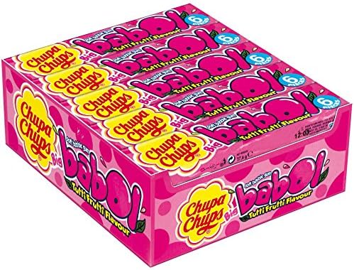 Chupa Chups Big Babol Tutti Frutti Kaugummi 20er Display, 1er Pack (1 x 552 g Packung)