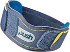 Push Sports Patella Brace for Pain Relief from Jumper's Knee and Osgood-Schlatter Disease. Non-Slip Brace Comfortably Stays in Place During Sports & Competition. (One-size)