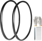 Wheelchair Rear Wheel Replacement Tire Wheelchair Tires 24 "X 1" Universal Flat-Free Polyurethane Tire Wheelchair Accessories for All Brands(1 Pair)