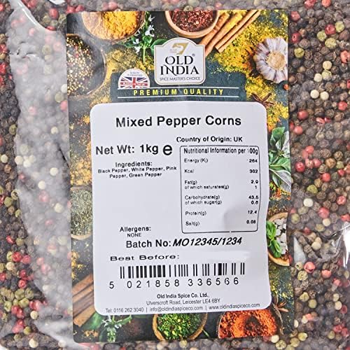 Old India Mixed Pepper Corns 1 Kg