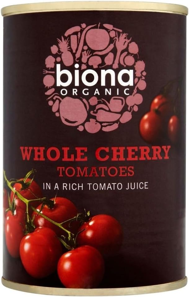 Biona Organic Whole Cherry Tomatoes (400g) - Pack of 6