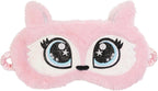 PERFECTSIGHT Sleep Eye Masks, Cute Plush Sleep Eye Cover Lightweight Adjustable Eyeshade Faux Fur Mask Cover for Women Men Sleep Travel Nap, Fox
