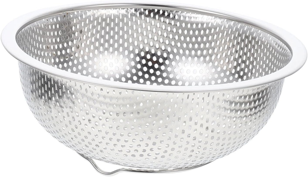 Ciieeo Practical Stainless Steel Basket Draining Basket for Fruits Vegetables Rice Washing
