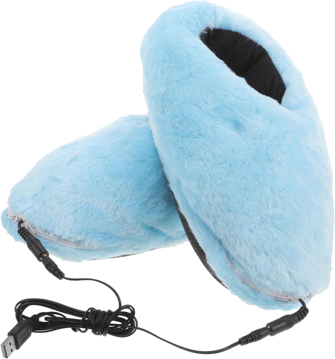1pair USB Electric Heated Slippers for Foot Warmer Cozy Indoor Heating Shoes Reusable Foot Protector for Fast Heating Comfortable Washable