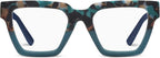Oprah's Favorite Things Take a Bow Oversized Square Blue Light Blocking Reading Glasses