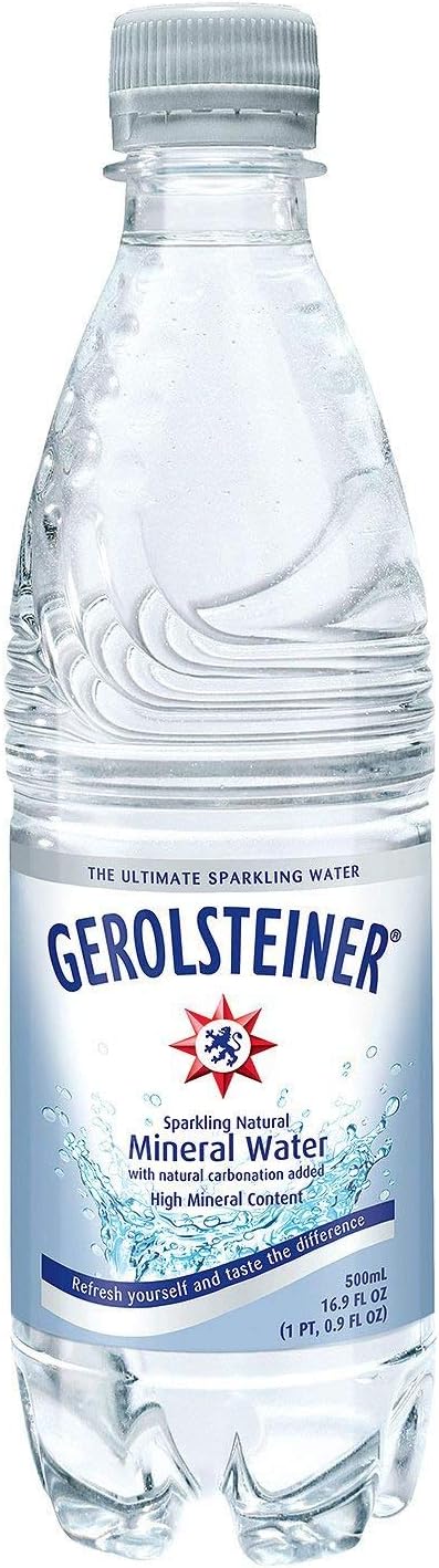 Gerolsteiner Sparkling Natural Mineral Water (16.9 oz. bottles, 24 pk.) - (Original from manufacturer - Bulk Discount available)