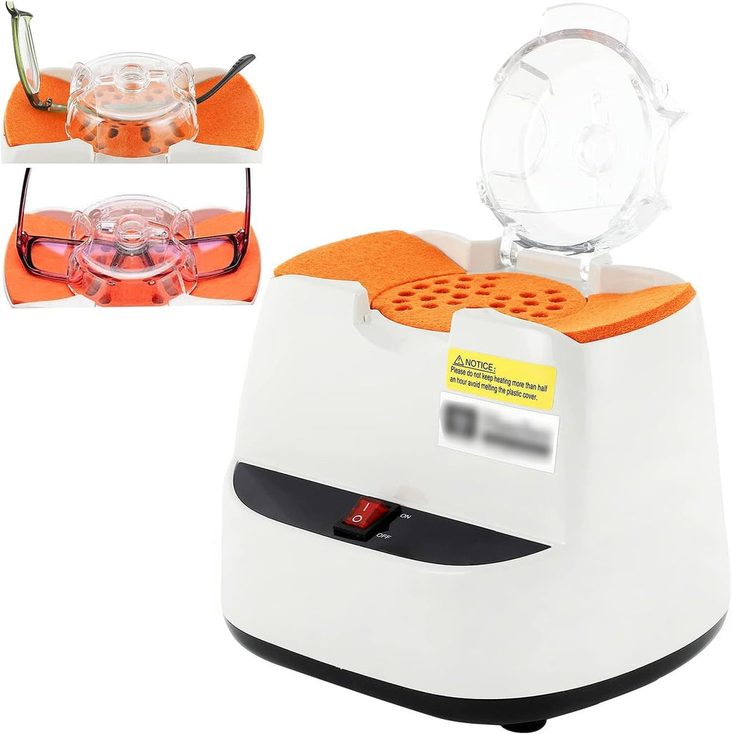 NICHOY 160℃ Eyeglass Frame Heater 550W, Optical Hot Air Frame Adjuster for Non-Metal Spectacle Frames: Resin/Sheets/Etc,Heat Lamp Ceramic (A)