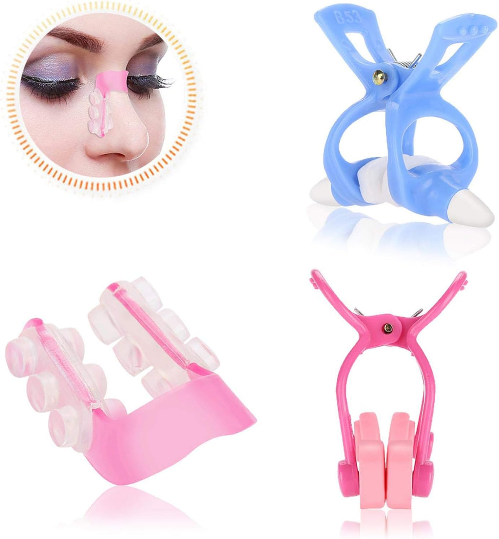 Nose Up Shaping Clip Shaper Kit, 3Pcs/Set Massager Roll Slimmer for Bridge Straightening Correction, Higher Set Face Beauty Tool