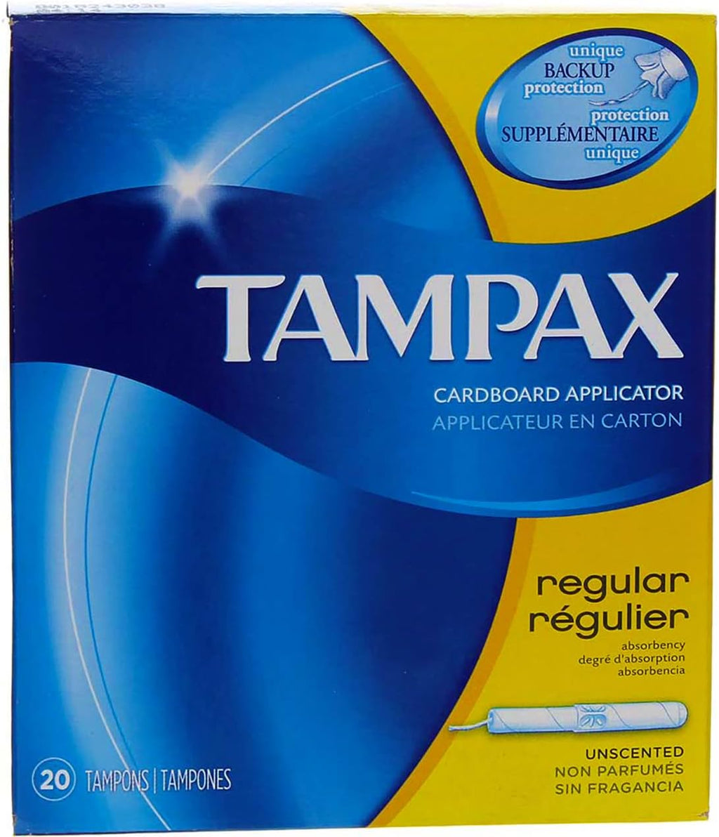 Tampax Tampons with Flushable Cardboard Applicator - Regular - 20 ct