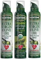 Mantova Extra Virgin Olive Oil Spray Set - Organic Extra Virgin Olive Oil Spray | 100% Extra Virgin Olive Oil Spray - Product Of Italy, 3 Count, 8 Fl Oz