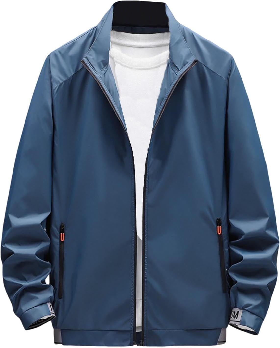 Men's Sports Run Jacket Fashion Stylish Lightweight Windbreaker Spring Fall Casual Jackets Windproof Casual Coat