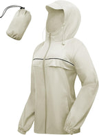 SWISSWELL Rain Jacket Women Lightweight Packable Waterproof Raincoat with Hood Windproof Windbreaker for Hiking Running