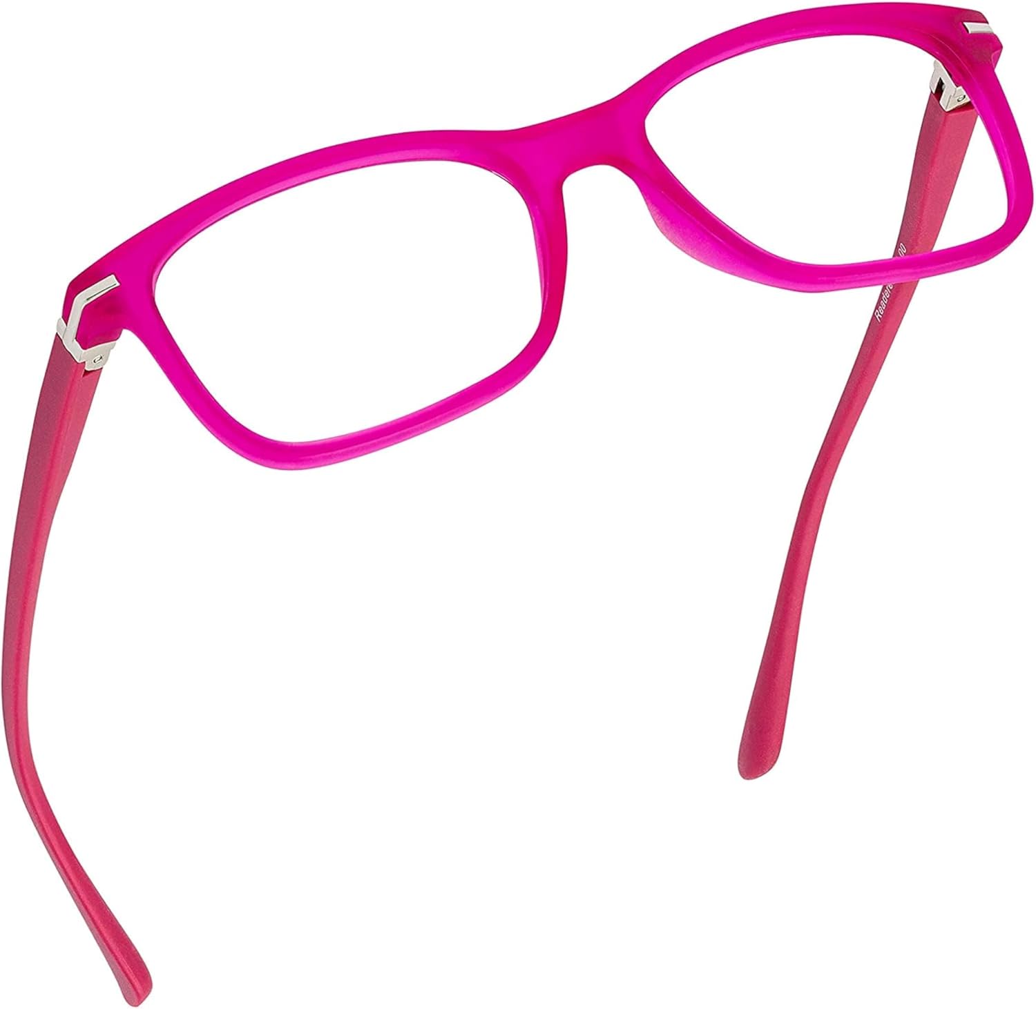 Readerest Blue Light Blocking Glasses – Thin Reflective Lens, Anti-Glare Computer Eyeglasses, UV Protection, Eye Strain Relief (Pink, 2.5 Magnification)
