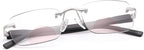 MIRYEA Bifocal Spring Hinge Photochromic Sun Readers Anti Blue Light Reading Glasses