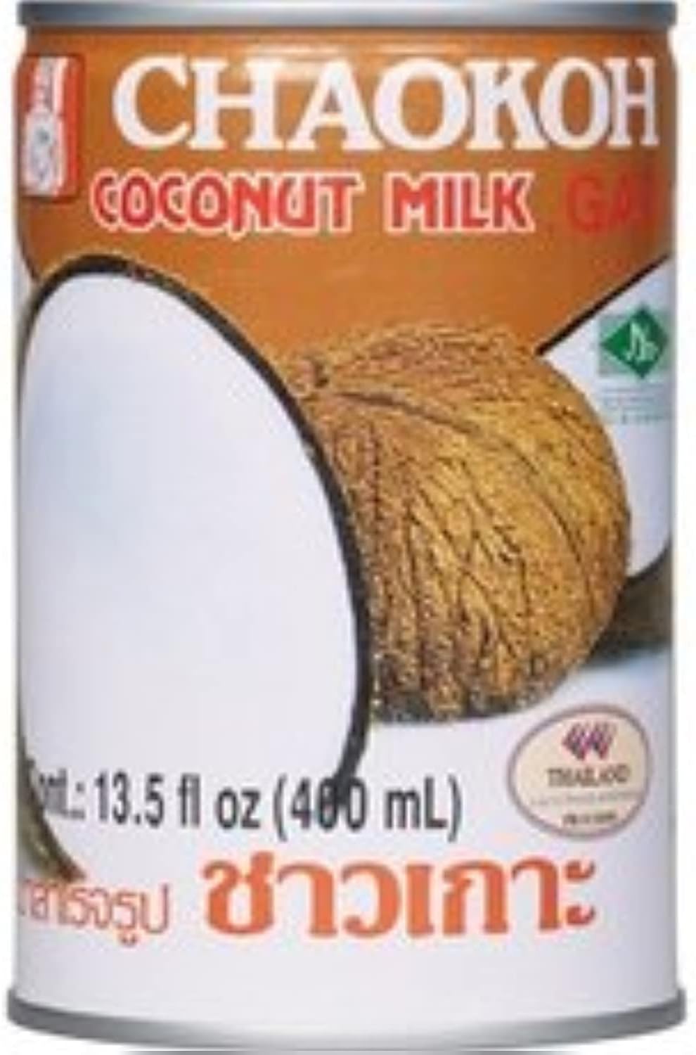 Chaokoh Coconut Milk, 13.5-ounce Cans (Case of 12)