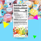 Bonelle Italian Sugar Free Fruit Jelly Candy | 1 Pound Bag | Individually Wrapped Vegan Dye Free Candy | Naturally Flavored Sugar Free Jellies | Assorted Flavors