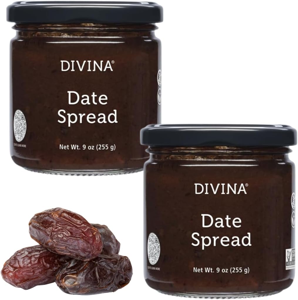 DIVINA Date Spread, Vegan, 9 oz (2-Pack)