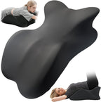 Large Size Memory Foam Ergonomic Pillow – Prone Support Orthopedic Pillow for Sleeping, Reading & Back Relief with Removable Cover Body Pillow Suppurt Weights Over 260 Pounds