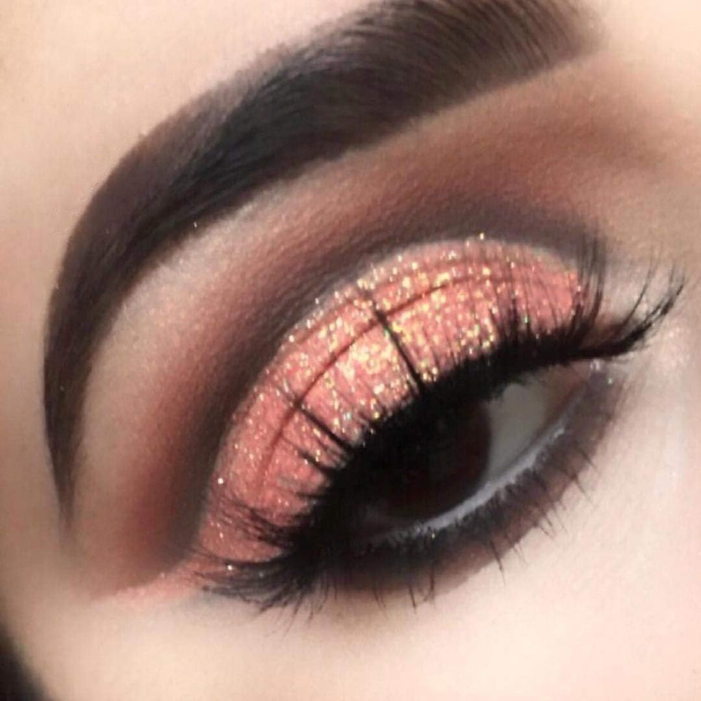 LA Splash Cosmetics Metallic Champagne Loose Glitter Eyeshadow Powder for Lips/Hair/Nail/Body - Crystallized Glitter (Fuzzy Flamingo)
