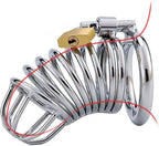 Breathable Cock Cage Metal Chastity Device for Men Chastity Cage Lightweight Sexual Wellness Locked Cage Sex Toys for Men Sweater v3