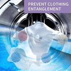 Laundry Balls, 4Pcs PVC Laundry Scrubbing Balls for Washing Machine, 2.5In Reusable Washer Laundry Dryer Balls for Reducing Clothing Wrinkles, Better Clean (4)