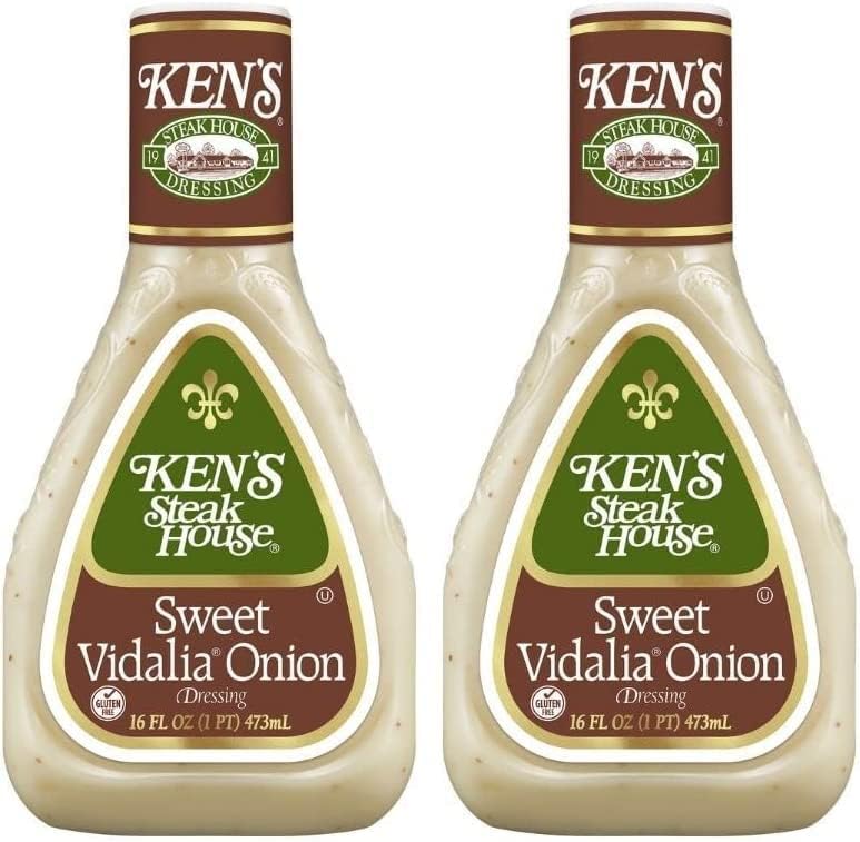 Ken's Steak House Sweet Vidalia Onion Dressing, 16 OZ (Pack of 2)