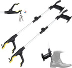 32" Grabber Reacher Tool,2-Pack Foldable Reacher Grabber Pickup Tool with Shoehorn,Trash Picker Upper Grabber,Bend-Free Gifts for Seniors