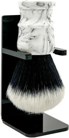 Parker Arctic Storm Ultra-Soft Synthetic Shaving Brush with Stand – 26 mm Tuxedo Knot for Rich Lather and Luxurious Everyday Shaving