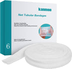 Tubular Bandage Elastic Net Wound Dressing Elastic Dressing Retainer Tubular Stretch Elastic Gauze Bandage Size 6 for Knee, Calf and Ankle, 32.8FT Long