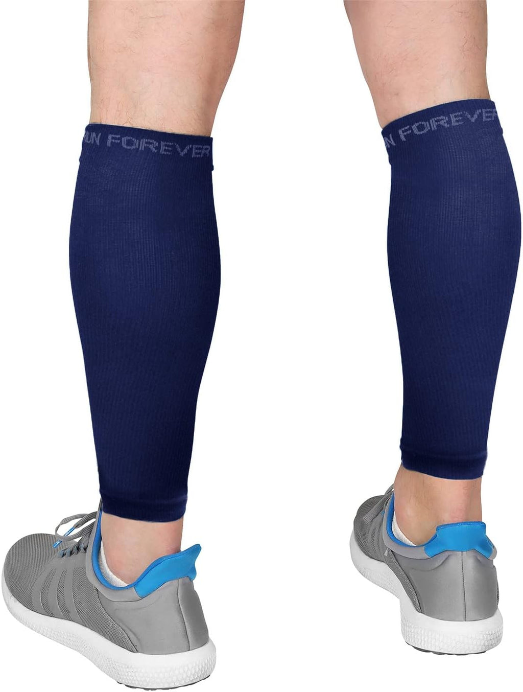 Run Forever Calf Compression Sleeves for Men and Women - Leg Compression Sleeve - Footless Compression Socks for runners
