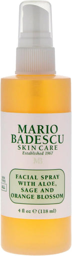Mario Badescu Facial Spray with Aloe, Sage and Orange Blossom for All Skin Types | Face Mist that Hydrates & Uplifts