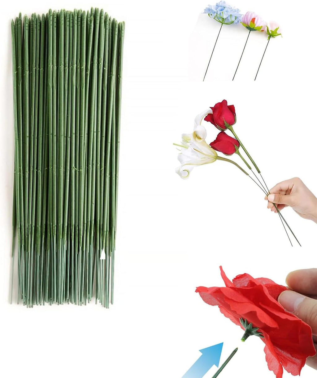 100PCS Artificial Flower Stems Bulk Pack Floral Arrangement Stems DIY Bouquet Making Craft Supplies Artificial Greenery 6.7inch