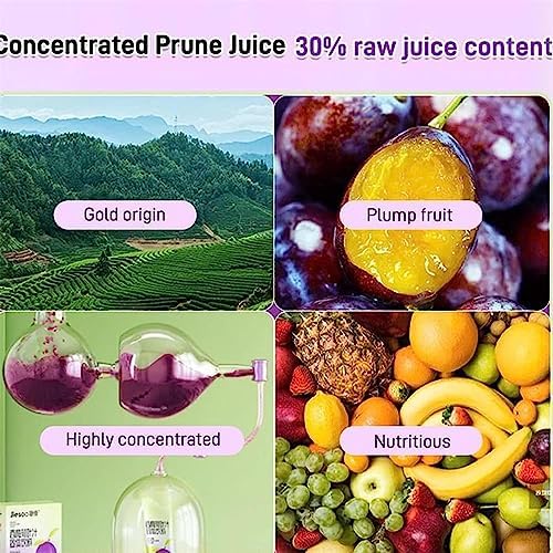 3/5Box Prune Lotus Leaf Juice, Prune Juice Organic, Prune Lotus Leaf Juice, Promote Body Metabolism, Prune Juice For Constipation For Adults, Suitable For Fat People With Big Belly (5Box)