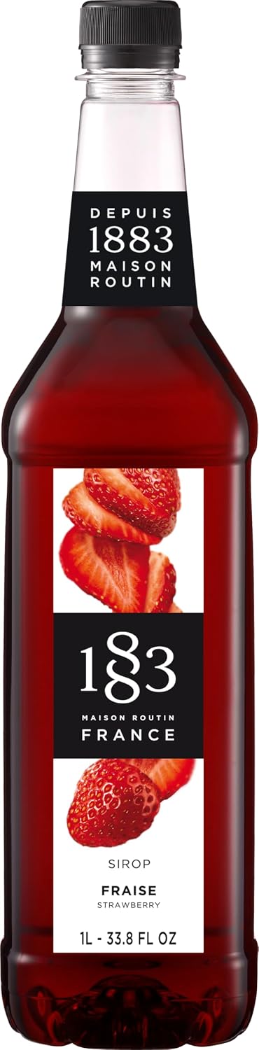 1883 MAISON ROUTIN FRANCE Strawberry Syrup - Ordering Only, 33.8 FZ