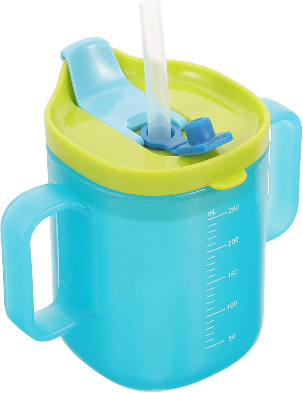 Elderly Care Cup Elderly Drinking Cup Disabled Straw Handles Mug Adults Spill Proof s Prevent Spill s Tremors Waters Pregnant Woman Pp Liquid Drink, Green