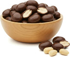 NY Spice Shop Belgian Dark Chocolate Coated Peanuts - 1 Pound Sweet & Crunchy Chocolate Snacks - Gourmet Treats for Festive Parties, Dessert Toppings, Celebration Tables & Sweet Buffets