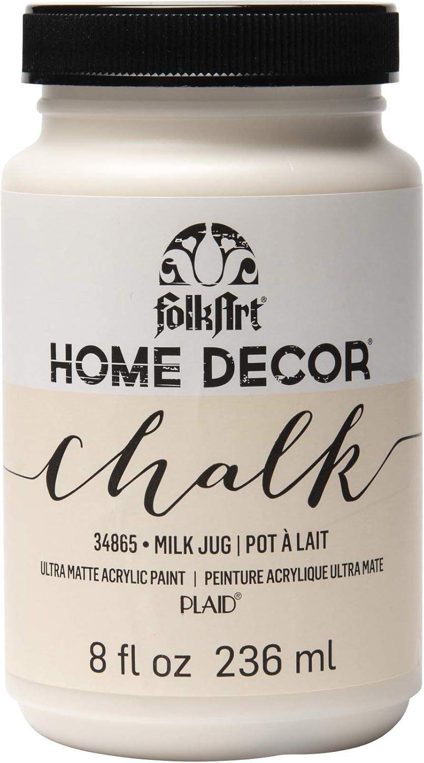 FolkArt Home Décor Chalk Finish Acrylic Paint, 8oz, 8 ounce, Milk Jug