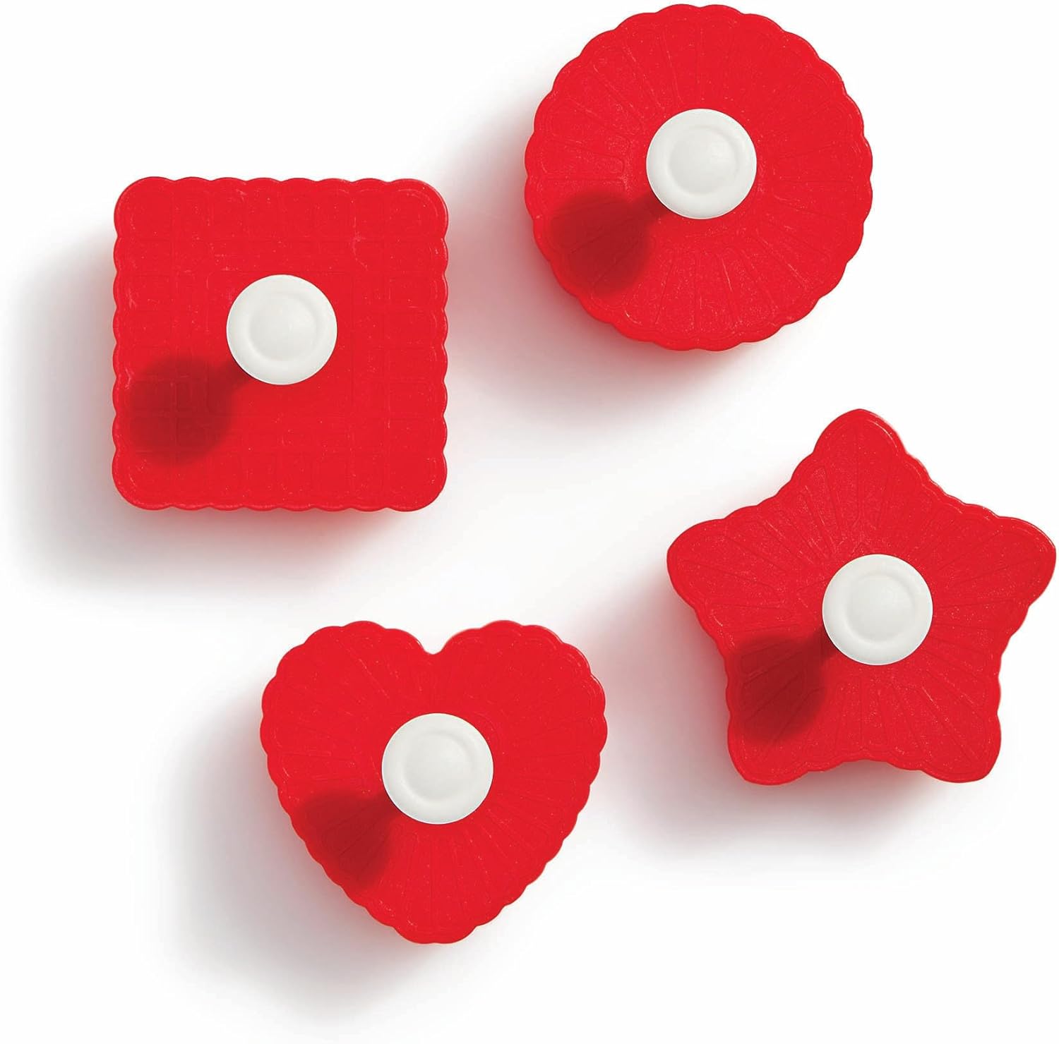 King Arthur Baking Company Thumbprint Pop Out Cookie Cutters, 4 Piece Set, For Embossed Thumbprint And Filled Cookies For Holiday And Everyday Baking