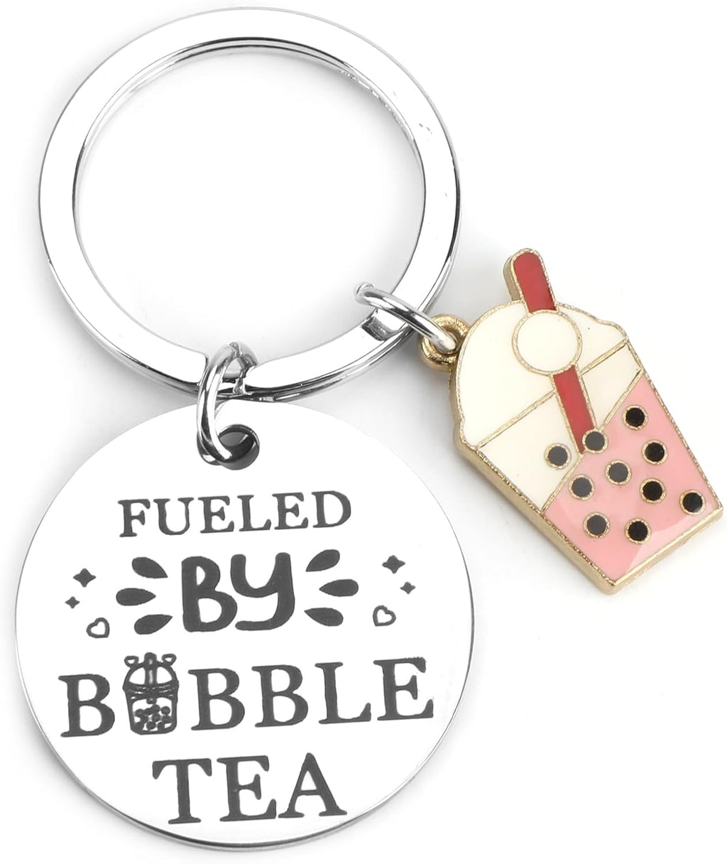Bubble Tea Keychain for Girls Boba Milk Tea Keychains for Boba Lovers Teen Girl Gift Idea